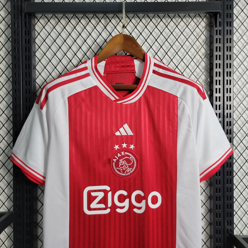 Camisa Ajax I 23/24 Adidas - Branco e Vermelho