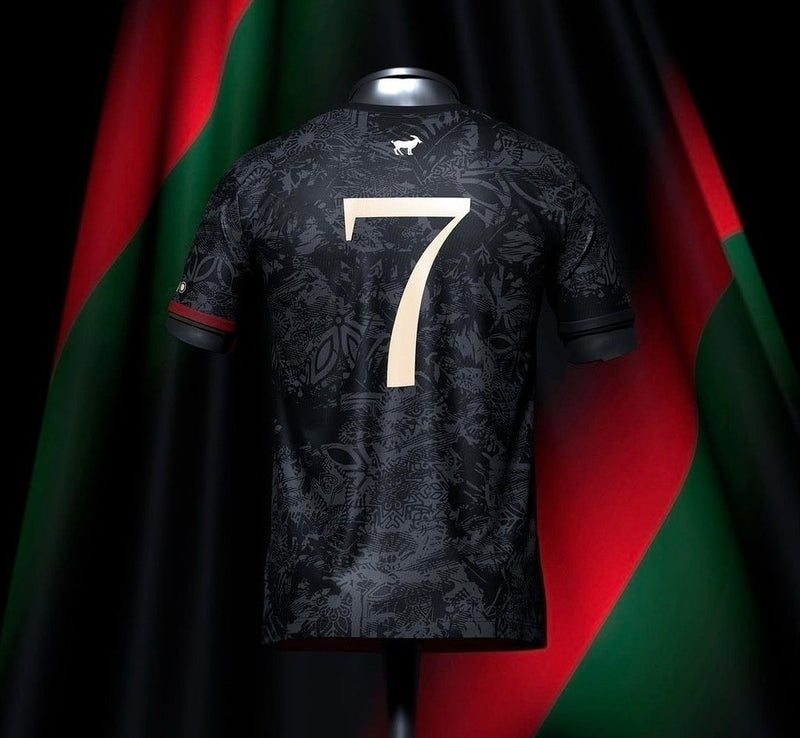 Camisa The Siu Cristiano Ronaldo 7 Preta commafootball - 24/25