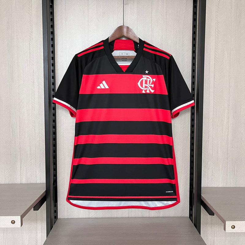 Camisa Flamengo I 24/25 - Adidas - Vermelho e Preto