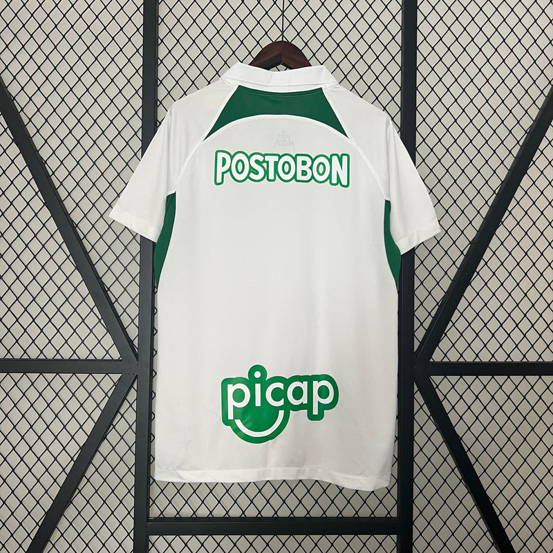 Atlético Nacional da Colômbia Away 24/25 - Branco com Verde