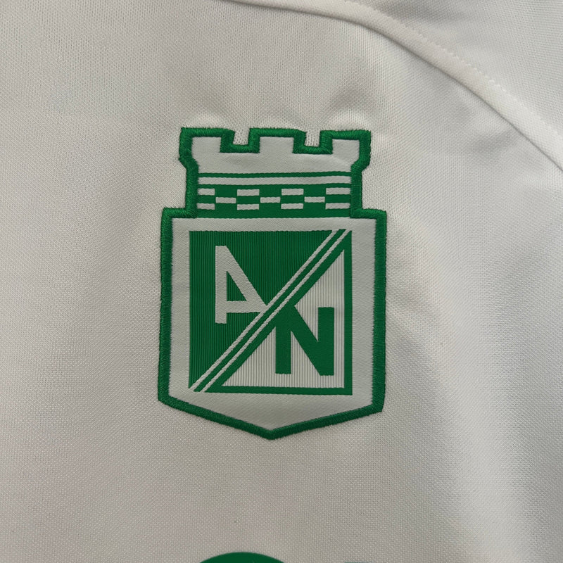 Atlético Nacional da Colômbia Away 24/25 - Branco com Verde