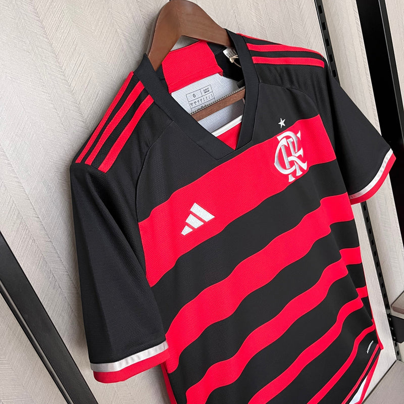 Camisa Flamengo I 24/25 - Adidas - Vermelho e Preto