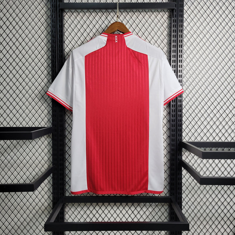 Camisa Ajax I 23/24 Adidas - Branco e Vermelho