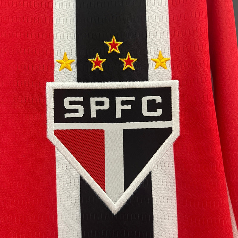 Camisa Manga Longa São Paulo II 24/25 - Adidas - Vermelho e Preto