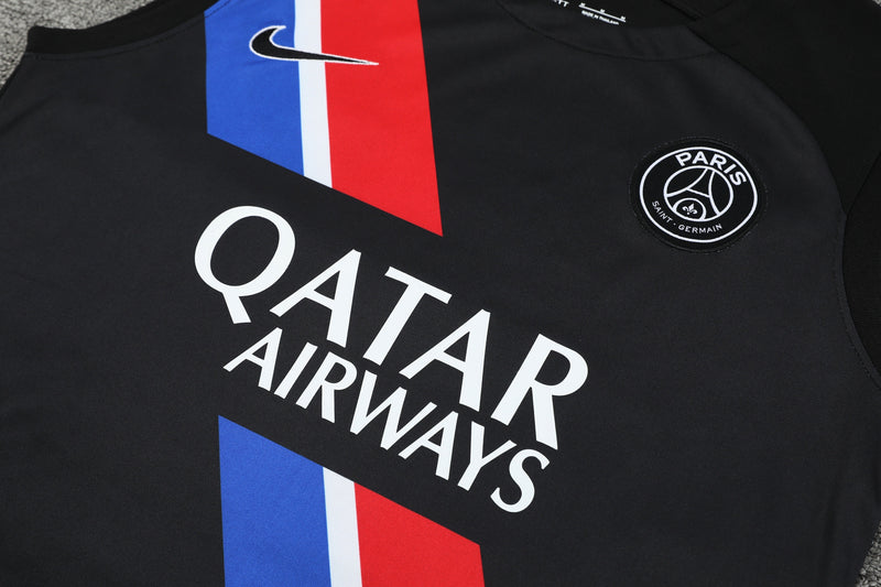 Kit Treino PSG 23/24 Nike - Preta