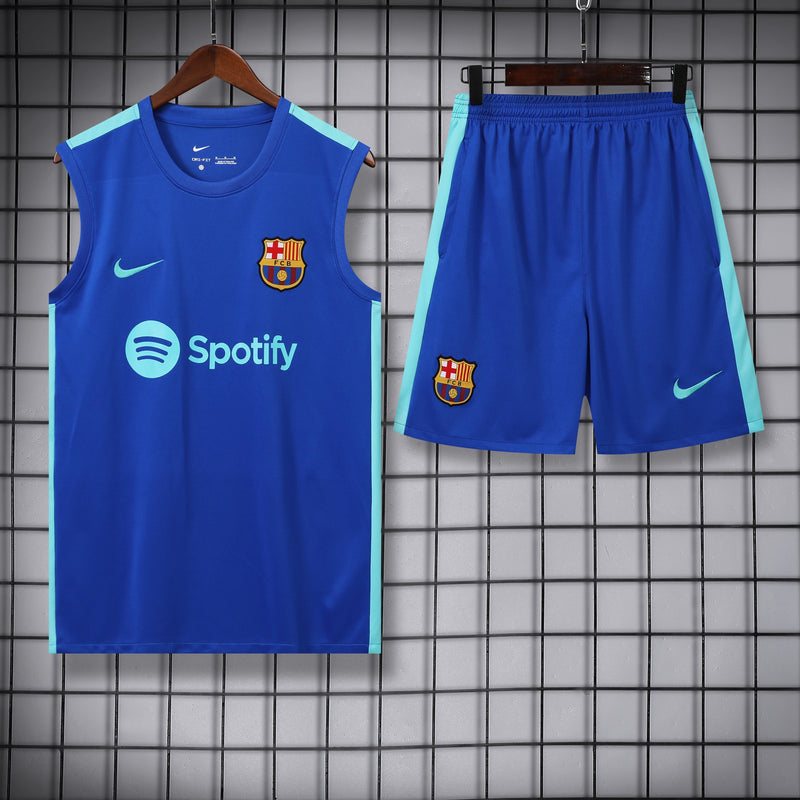 Kit Treino Barcelona 23/24 Nike - Azul