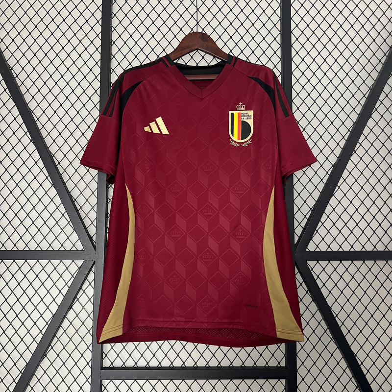 Camisa Bélgica 2024/25 Home - Vinho - Adidas