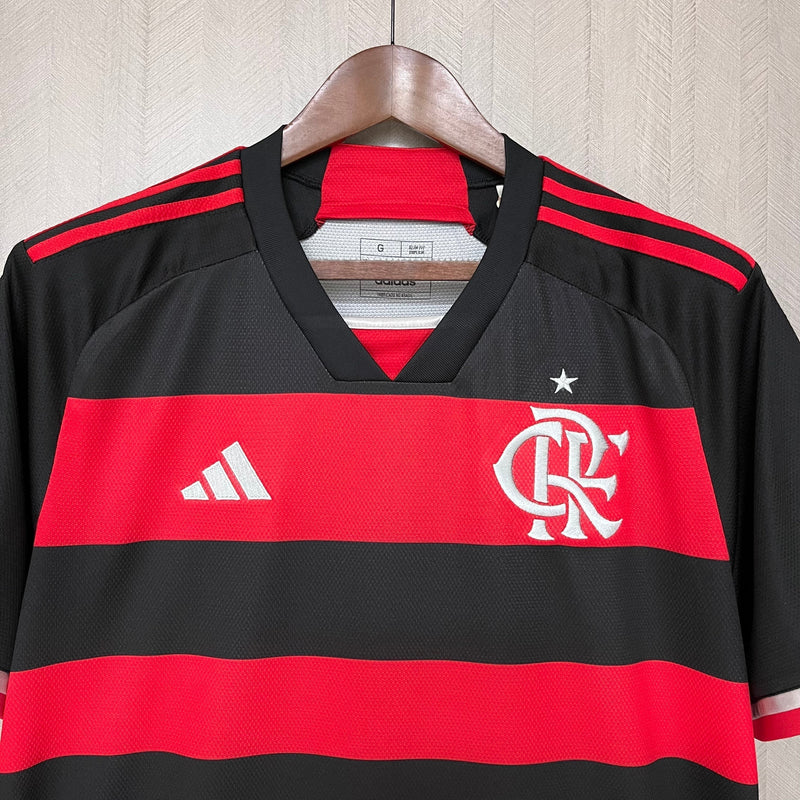 Camisa Flamengo I 24/25 - Adidas - Vermelho e Preto