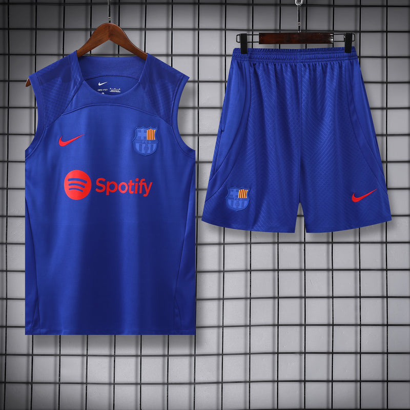 Kit Treino Barcelona 23/24 Nike - Azul