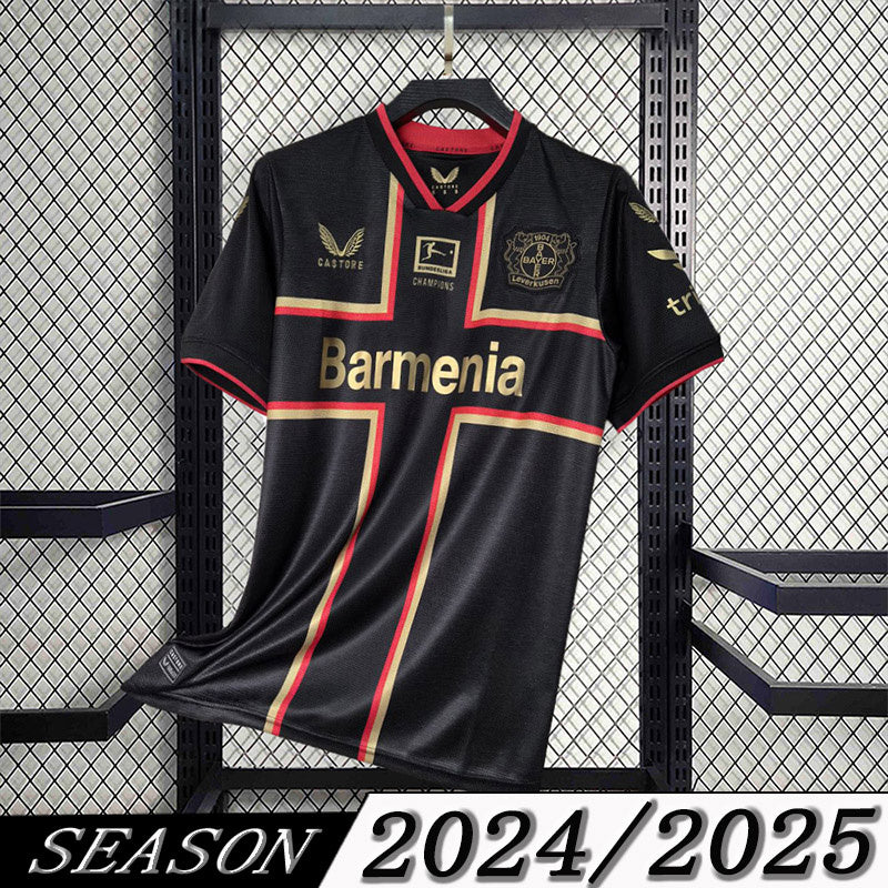 Camisa Bayer Leverkusen 24/25 - Preto