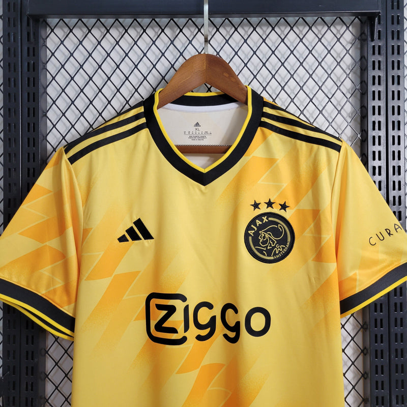 Camisa Ajax Yellow 23/24 - Adidas Torcedor Masculina