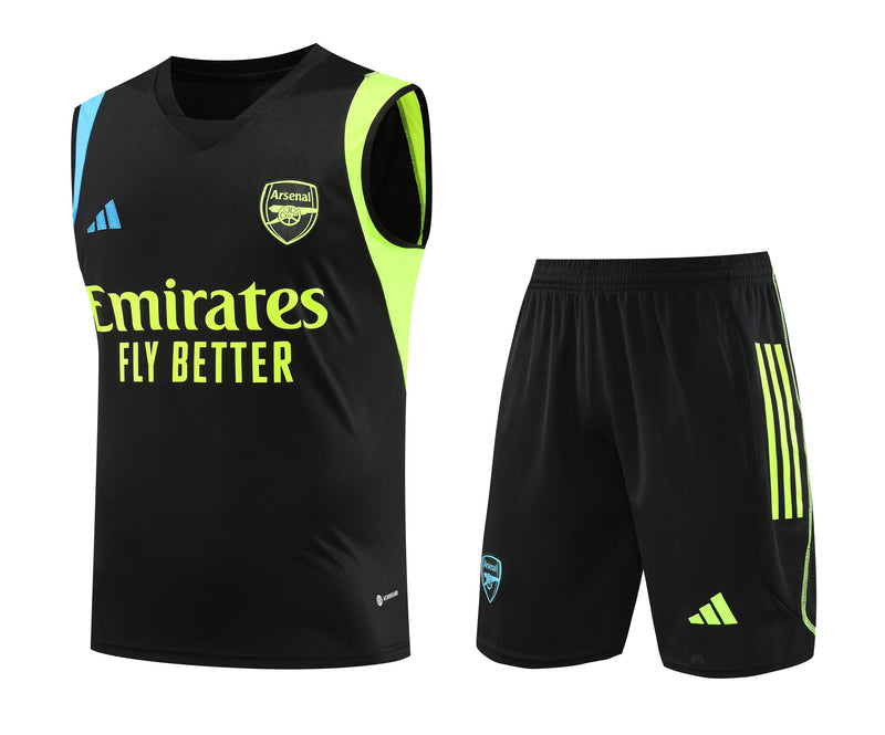 Kit Treino Arsenal 23/24 Adidas - Preto