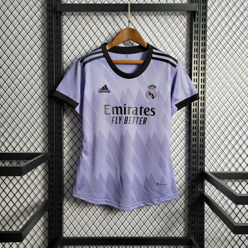 Camisa Real Madrid Reserva 22/23 - Versão Feminina